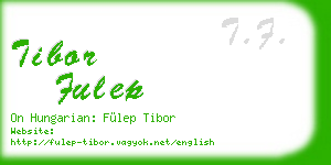 tibor fulep business card